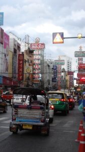 streets of china town bangkok, thailand during the day