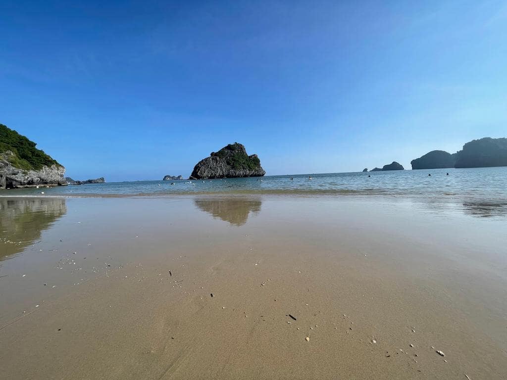 Cat Ba Secret Beach 1 during a bright sunny day