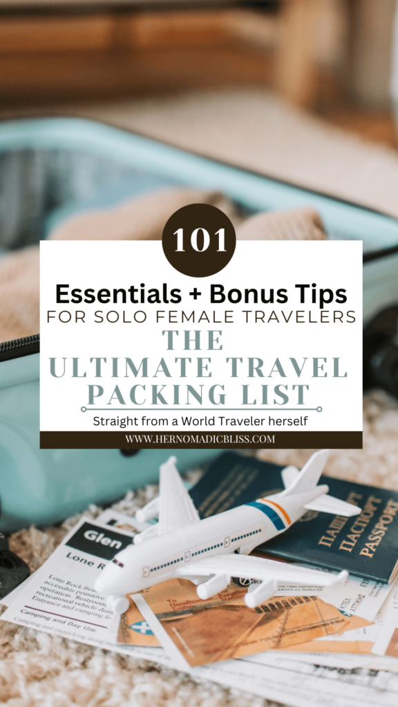 The Ultimate Solo Travel Packing List for Females 2024 (101 Essentials + Bonus tips)